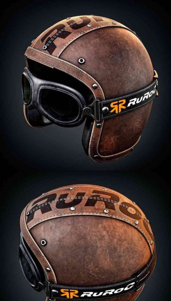 时尚高端复古风格的一战飞行员头盔3D模型—MAX | FBX | OBJ