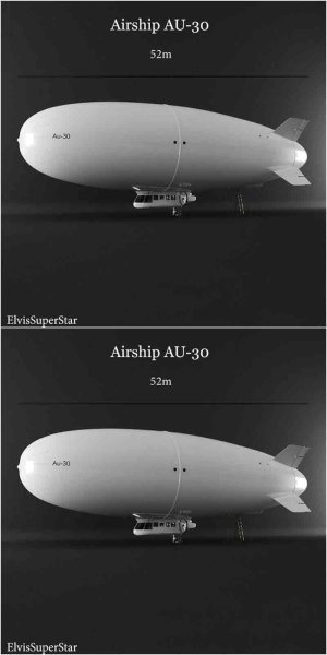 AU-30飞艇3D模型-MAX | FBX | OBJ