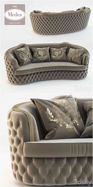 时尚高端Divano沙发3D模型-MAX | FBX | OBJ