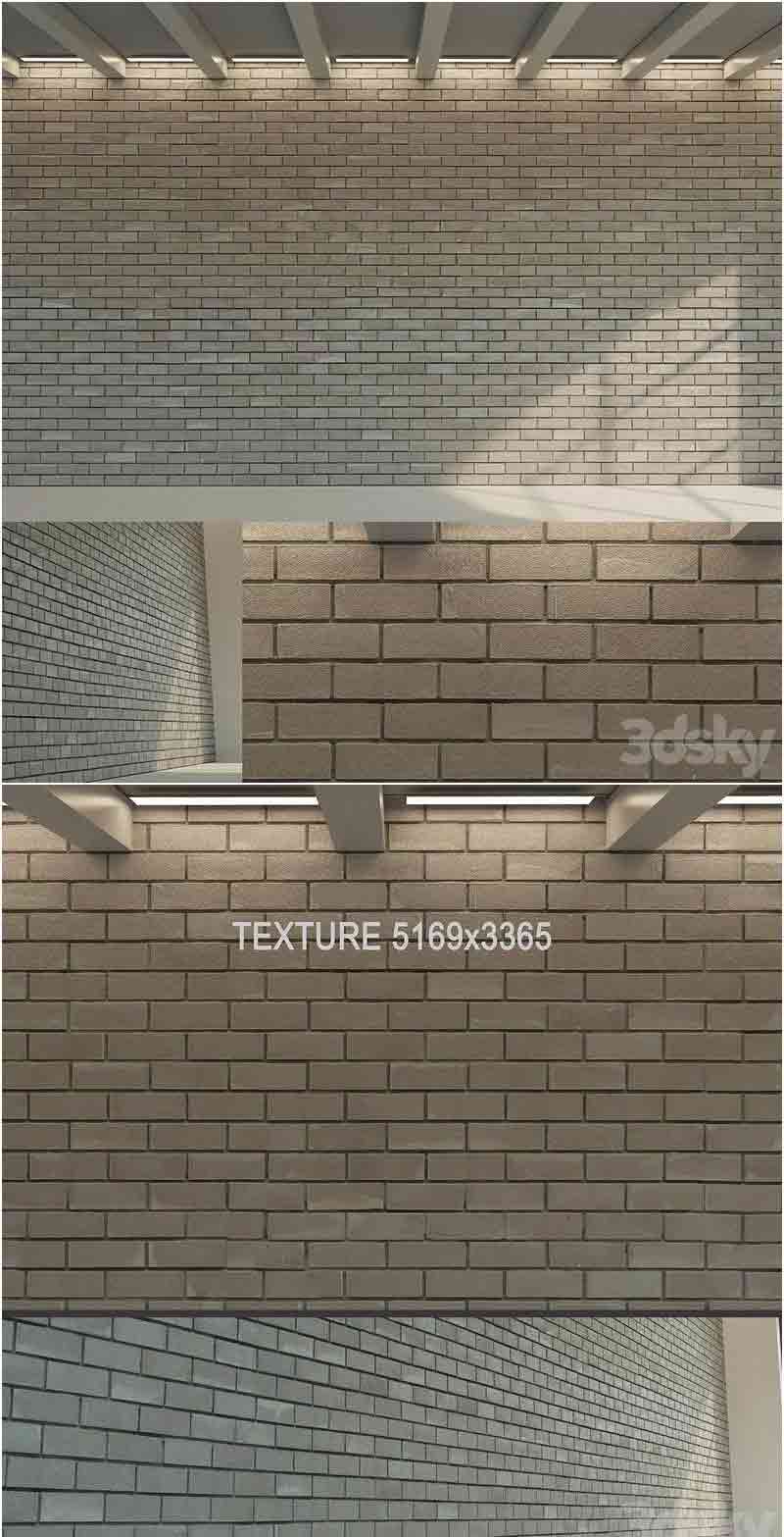 砖墙（深色砖）3D模型MAX | FBX | OBJ插图