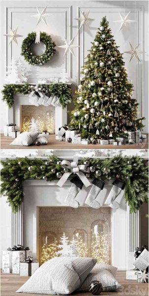 时尚高端圣诞节圣诞树3D模型-MAX | FBX | OBJ