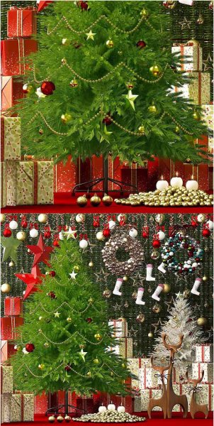 时尚高端高品质的圣诞节圣诞树礼物装饰配件3D模型大集合-MAX | FBX | OBJ