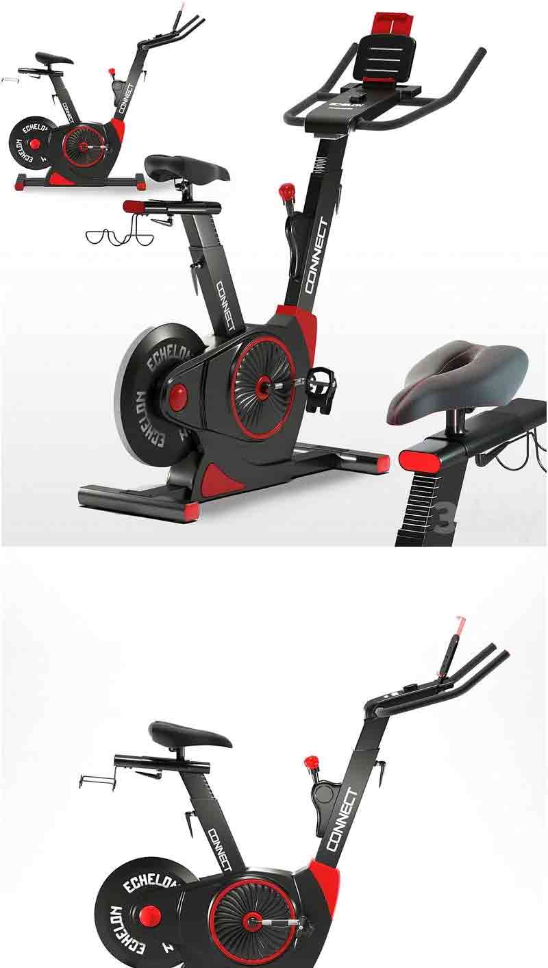 健身自行车动感单车Echelon ex3 connect 3D模型-MAX | OBJ插图