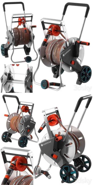 Gardena AquaRoll EasyMetal 套装3D模型-MAX | FBX | OBJ