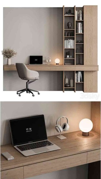 老板办公桌办公家具3D模型-MAX | FBX | OBJ