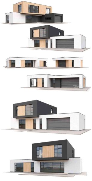低多边形别墅3D模型-MAX | FBX | OBJ