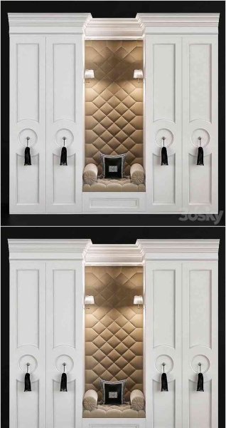 新古典主义风格衣柜3D模型-MAX | FBX | OBJ