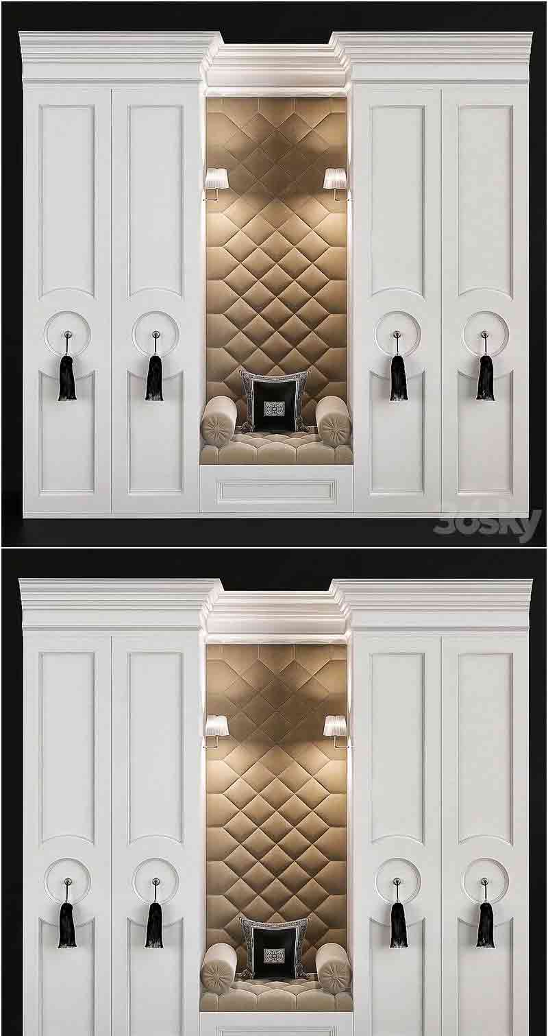 新古典主义风格衣柜3D模型-MAX | FBX | OBJ插图