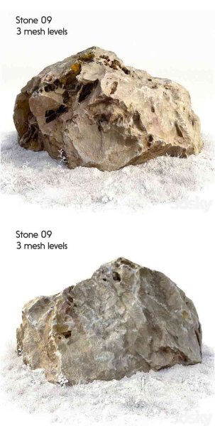 高品质的石头景观3D模型-MAX | FBX | OBJ