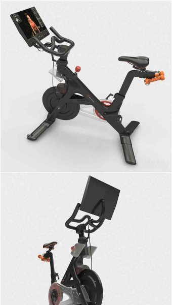 Peloton健身房自行车动感单车3D模型-MAX | OBJ