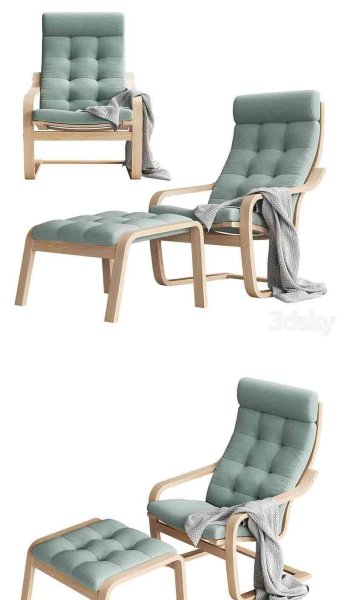 宜家IKEA POANG扶手椅3D模型—MAX | FBX | OBJ