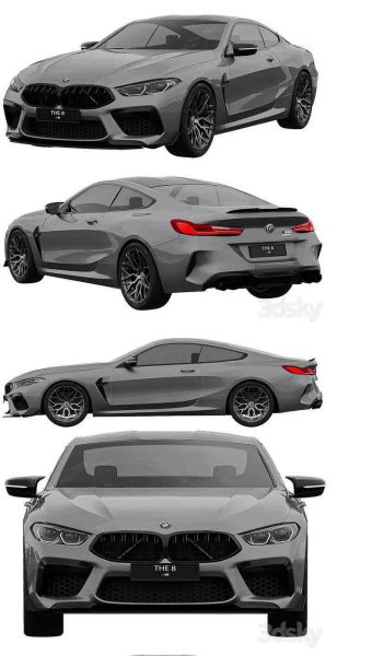 宝马M8竞赛汽车3D模型—MAX | FBX | OBJ