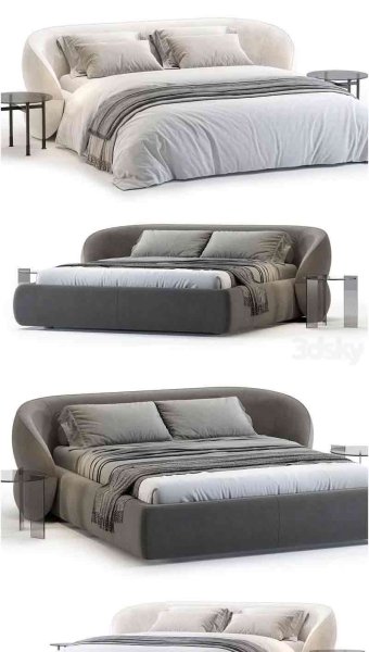 简约时尚高端现代风格的Ditreitalia夹床3D模型—MAX | FBX | OBJ