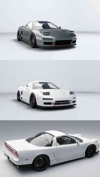 少见稀有的本田 NSX 1995汽车3D模型—MAX | FBX | OBJ