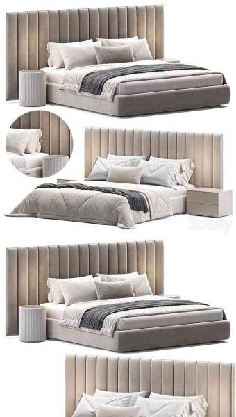 时尚现代风格Idealbeds的Maxwell床3D模型—MAX | FBX | OBJ