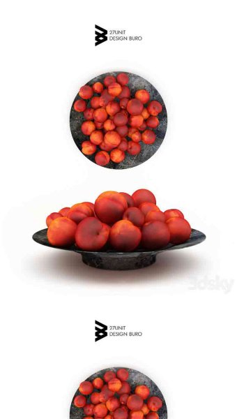 油桃水果3D模型—MAX | FBX | OBJ