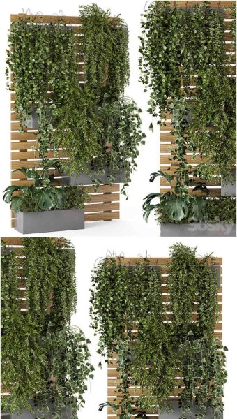 户外植物托盘垂直花盆3D模型—MAX | FBX | OBJ