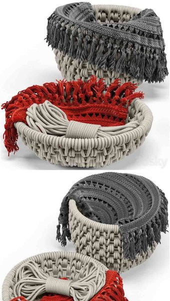 Sycamore篮子套装3D模型—MAX | FBX | OBJ