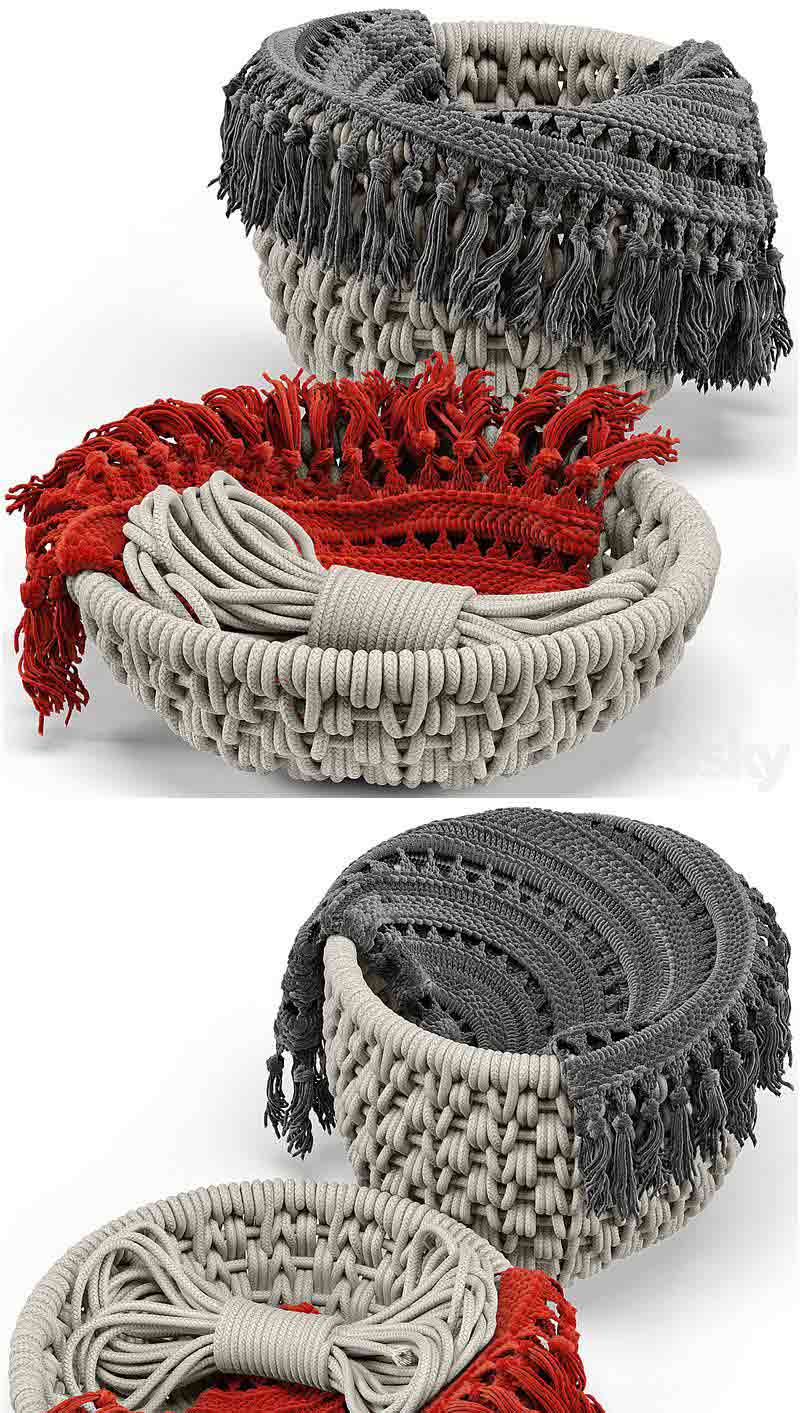 Sycamore篮子套装3D模型—MAX | FBX | OBJ插图