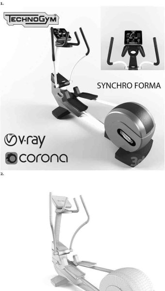 健身器材椭圆机3D模型—MAX | FBX | OBJ