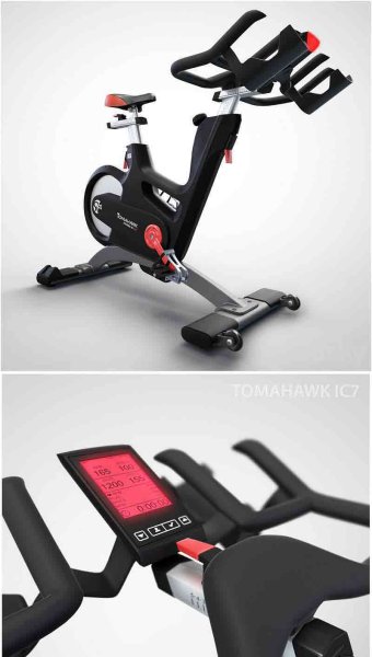 TOMAHAWK IC7动感单车健身器材3D模型—MAX | FBX | OBJ