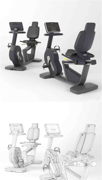 健身器材动感单车3D模型—MAX | FBX | OBJ