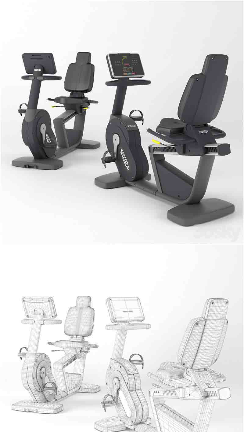 健身器材动感单车3D模型—MAX | FBX | OBJ插图
