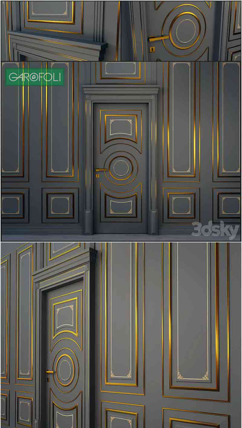 门和墙板3D模型—MAX | FBX | OBJ插图