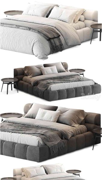 B&B Italia Tufty 床3D模型—MAX | FBX | OBJ