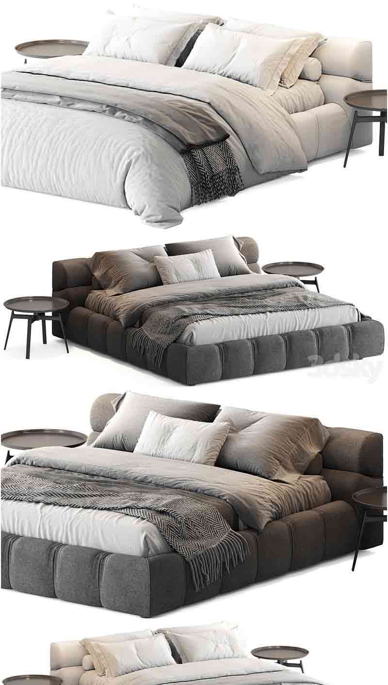 B&B Italia Tufty 床3D模型—MAX | FBX | OBJ插图