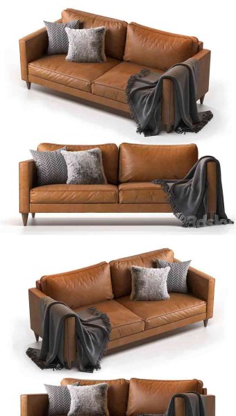 Hable 真皮沙发3D模型—MAX | FBX | OBJ