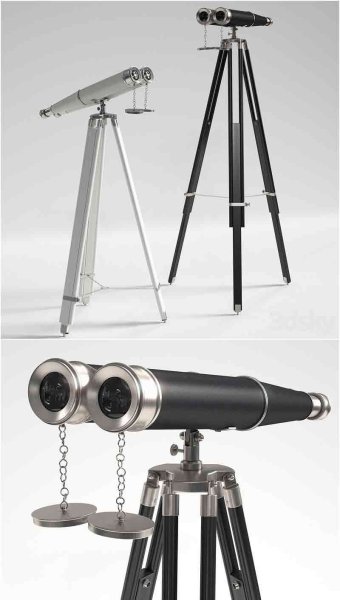 汉普顿航海双筒望远镜3D模型—MAX | FBX | OBJ