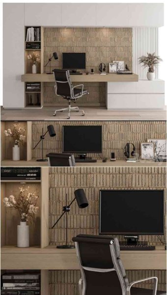 家庭办公室家具3D模型—MAX | FBX | OBJ