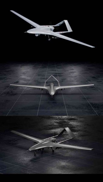 Bayraktar TB2低多边形飞机战斗机无人机3D模型—MAX | FBX | OBJ
