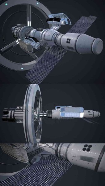 科幻宇宙飞船3D模型—MAX | FBX | OBJ