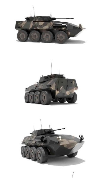 ASLAV-25澳大利亚轻型装甲车LAV-25低多边形3D模型—MAX | FBX | OBJ