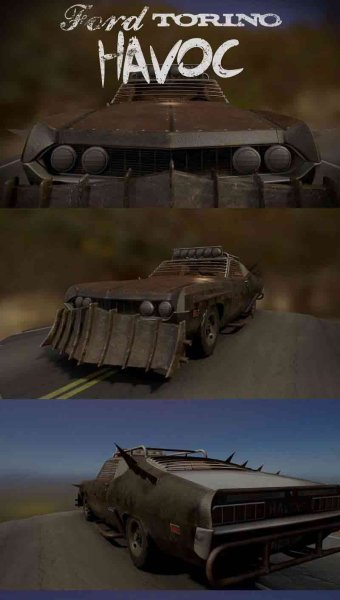 福特都灵浩劫低多边形汽车3D模型—MAX | FBX | OBJ