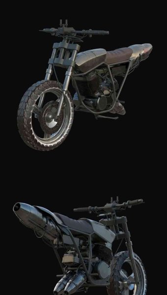 越野摩托车3D模型—MAX | FBX | OBJ