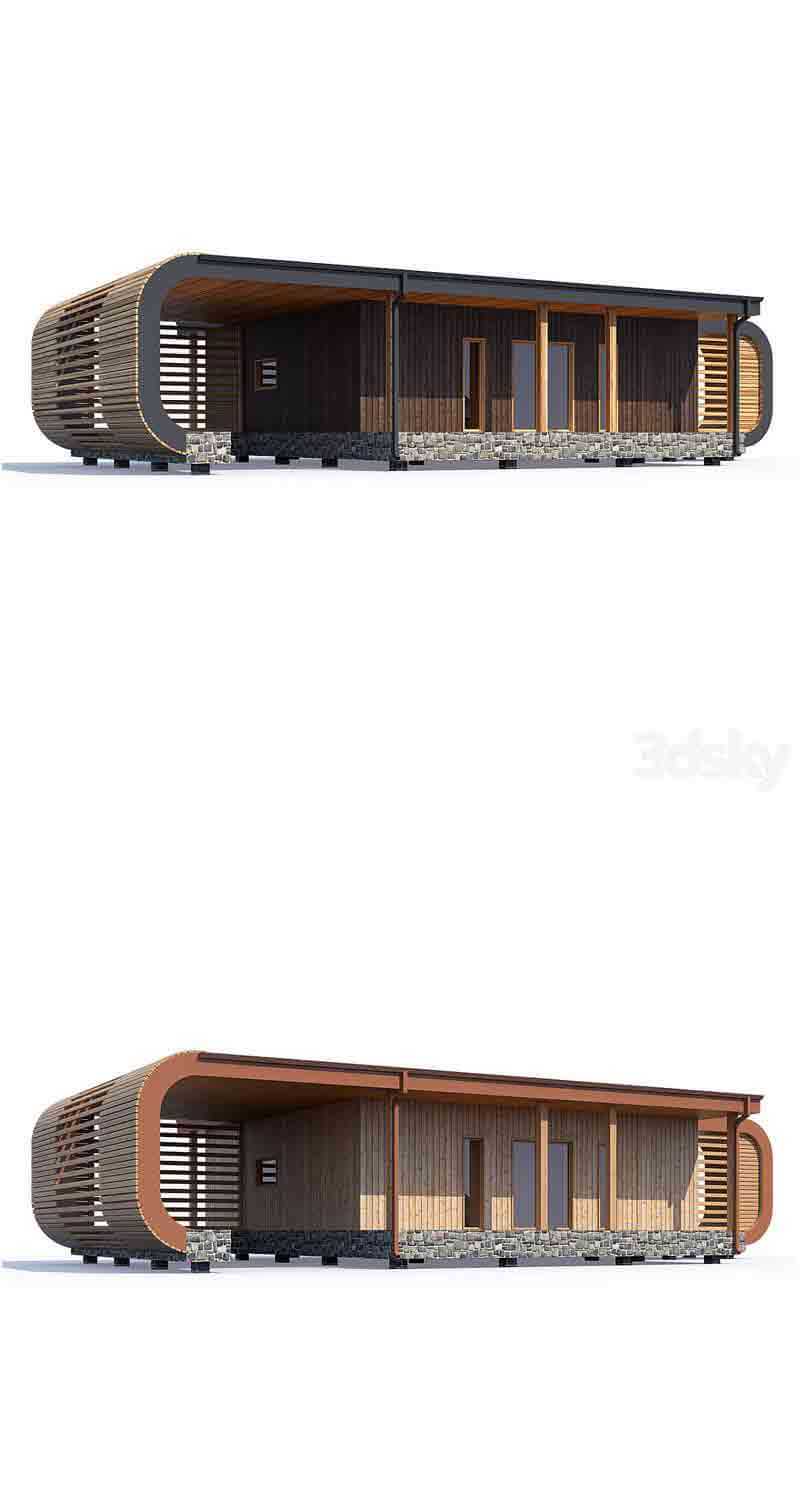 ABS House V19现代风格别墅建筑建模3D模型—MAX | FBX | OBJ插图