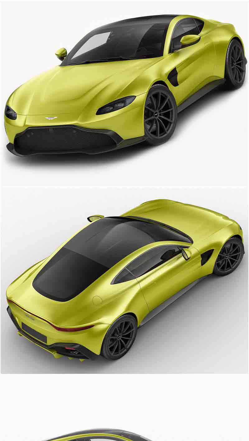 阿斯顿·马丁Vantage 2019款汽车3D模型—MAX | FBX | OBJ插图