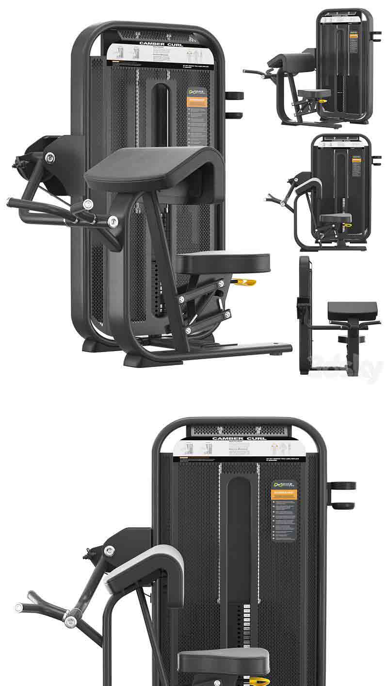 DHZ E-7030健身器材3D模型—MAX | FBX | OBJ插图