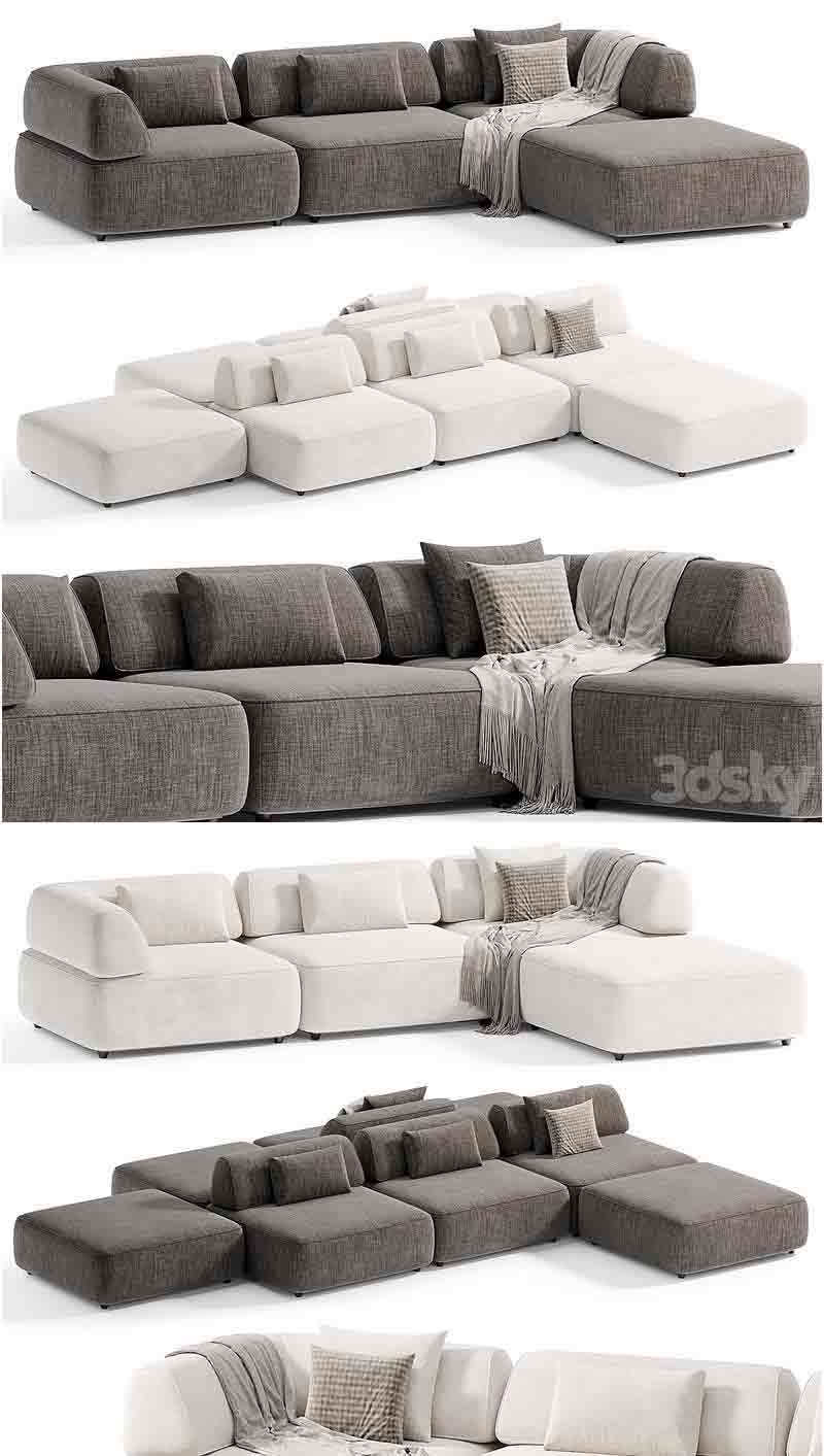 时尚现代风格的Fat Tony沙发3D模型—MAX | FBX | OBJ插图