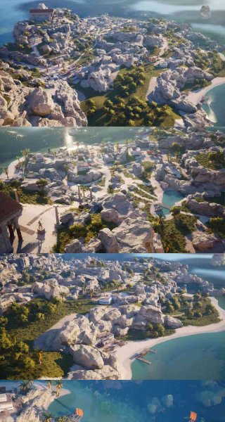 高品质的希腊岛游戏场景3D模型大集合-虚幻引擎