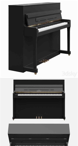 Kawai K-200 EP 数码钢琴3D模型—MAX | FBX | OBJ
