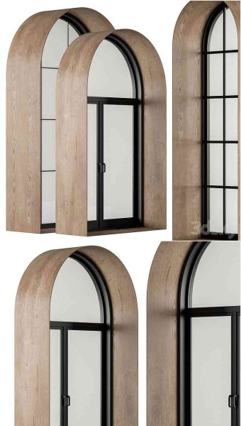 时尚高端现代风格的拱形窗户套装3D模型—MAX | FBX | OBJ