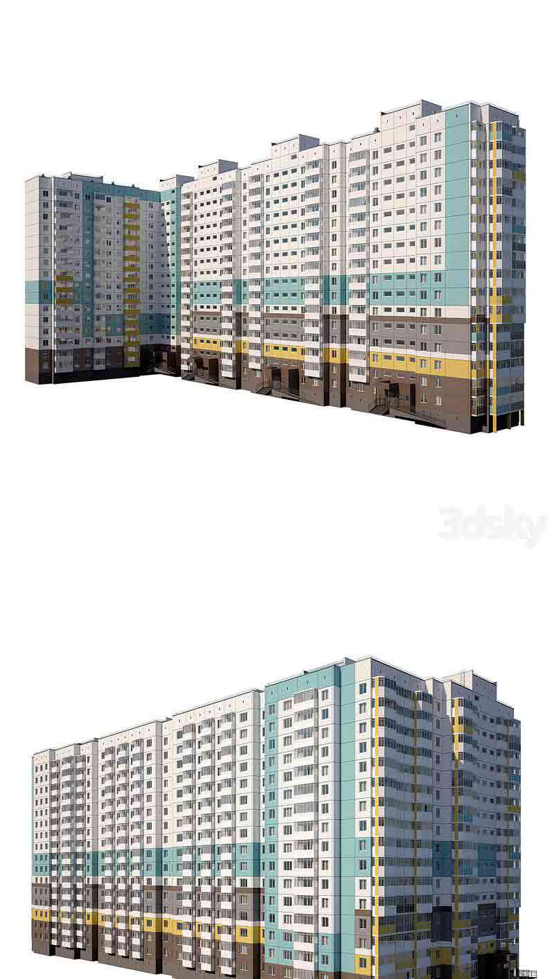 时尚高端现代风格的建筑3D模型—MAX | FBX | OBJ插图
