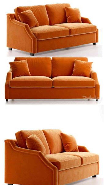 时尚高端现代风格的沙发床3D模型—MAX | FBX | OBJ