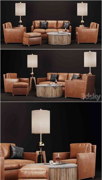 时尚高端复古质感的沙发家具3D模型大集合—MAX | FBX | OBJ