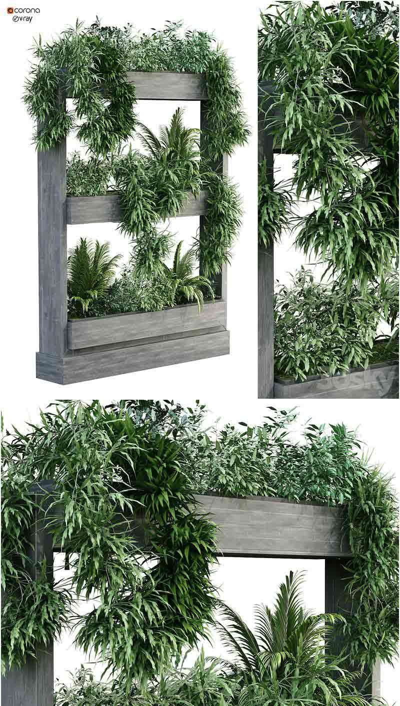时尚高端垂直植物3D模型—MAX | FBX | OBJ插图