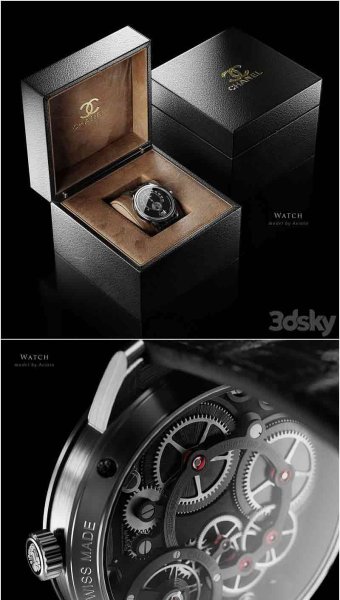 CHANEL香奈儿手表3D模型—MAX | FBX | OBJ